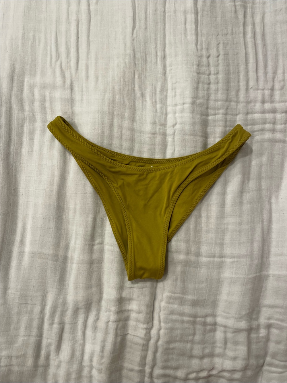 Stone Fox Swim Olive Green High-Cut Bikini Bottom